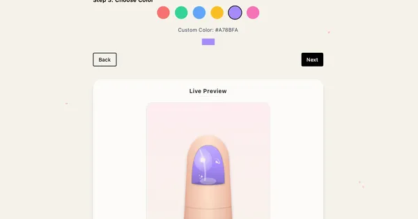 Custom Nail Design App